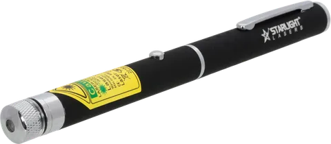 Green laserpointer with patterns SL-X2 seen from the front at an angle