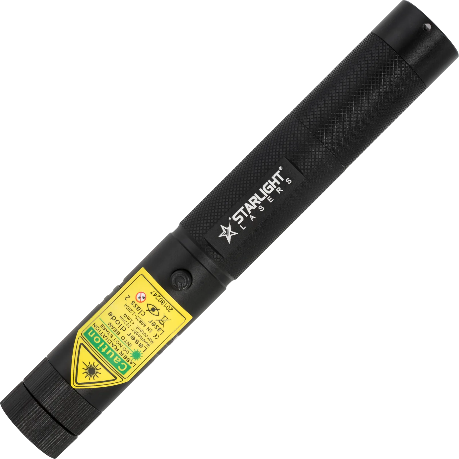 Pro green laserpointer SL-G1 photographed at an angle from above