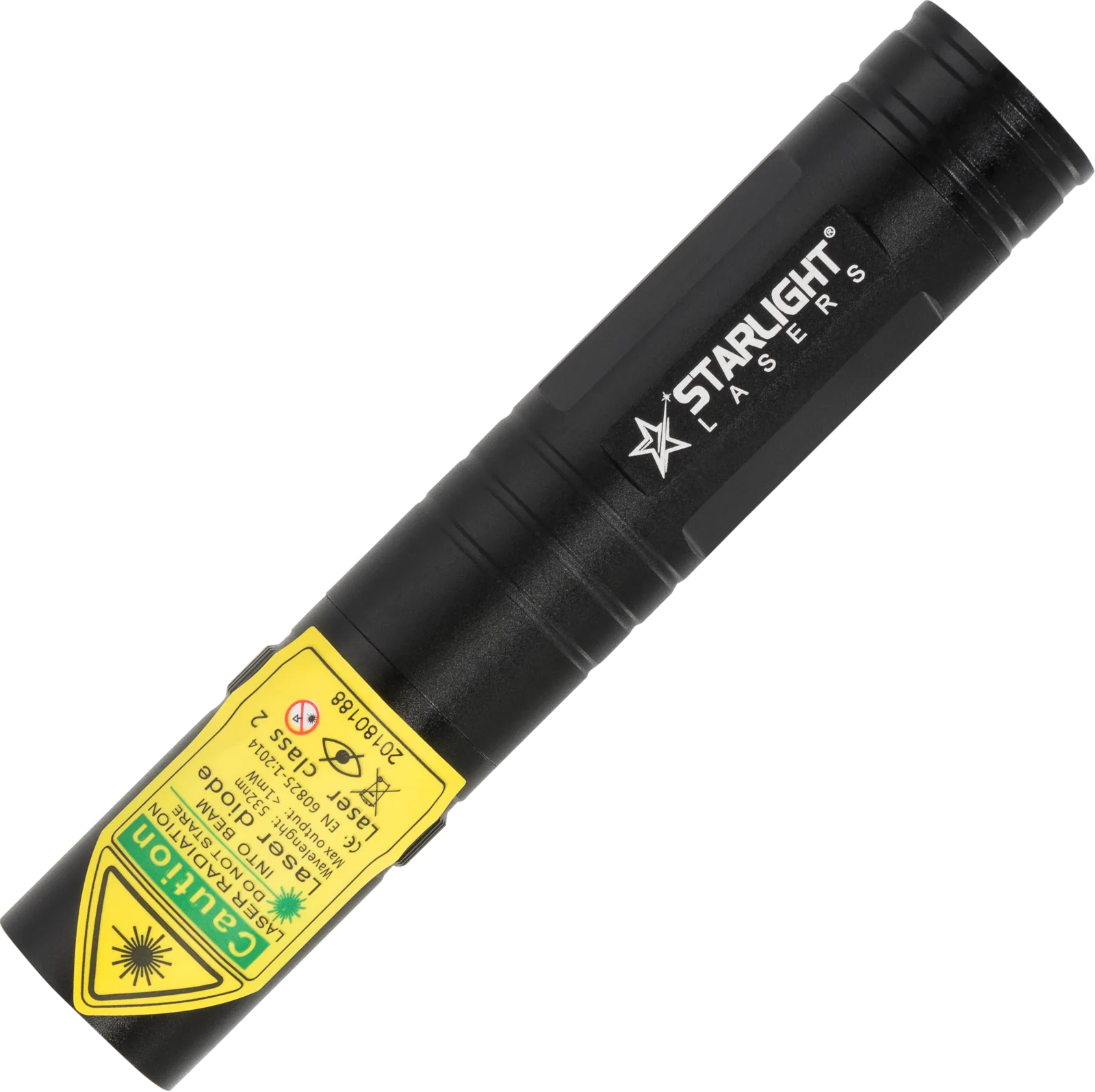 Pro green laserpointer SL-G2 photographed at an angle from above