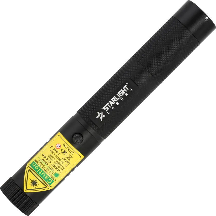 Pro green laserpointer SL-G3 photographed at an angle from above