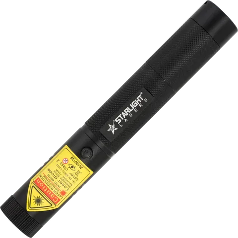 Pro red laserpointer SL-R1 photographed at an angle from above