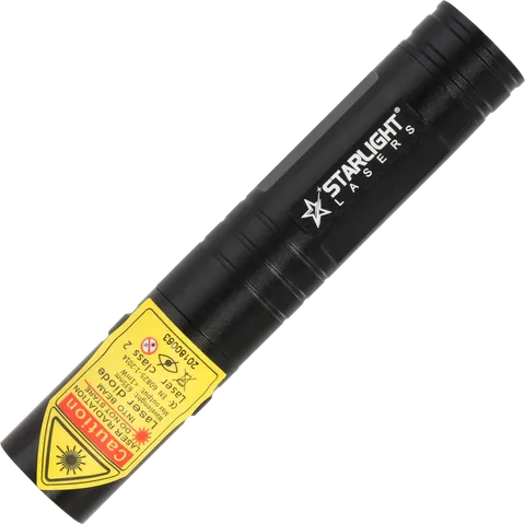 Pro red laserpointer SL-R2 photographed at an angle from above