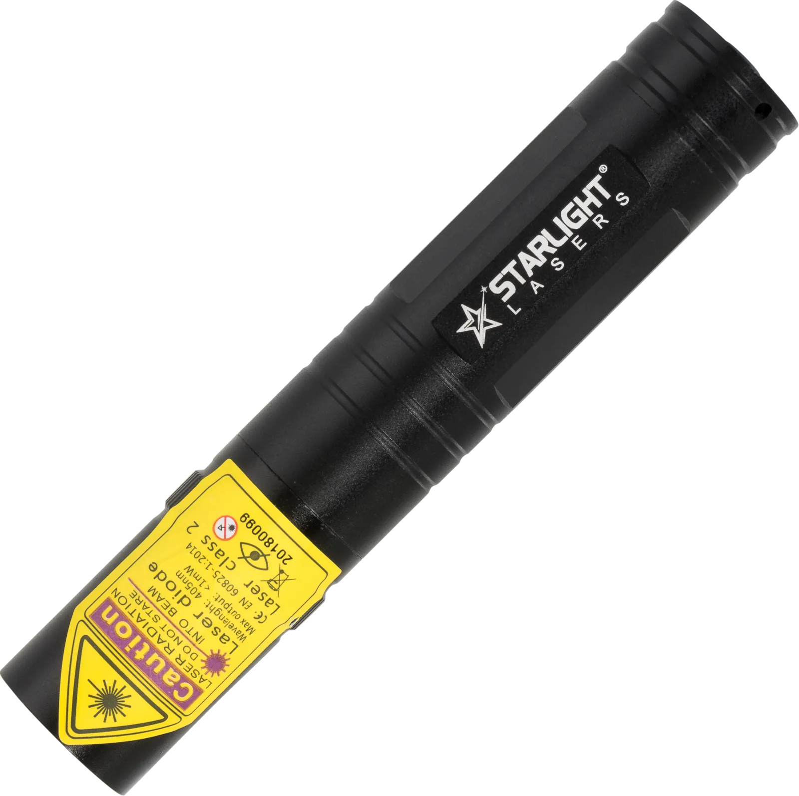 Pro violet laserpointer SL-V2 photographed at an angle from above